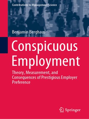 cover image of Conspicuous Employment